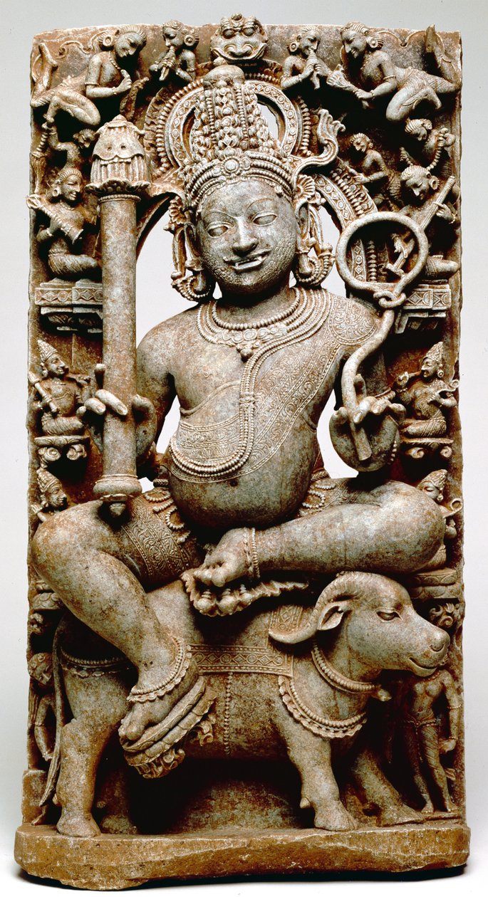Yama, de Bhubaneswar, Odisha, 1100 après J.-C. - Indian School