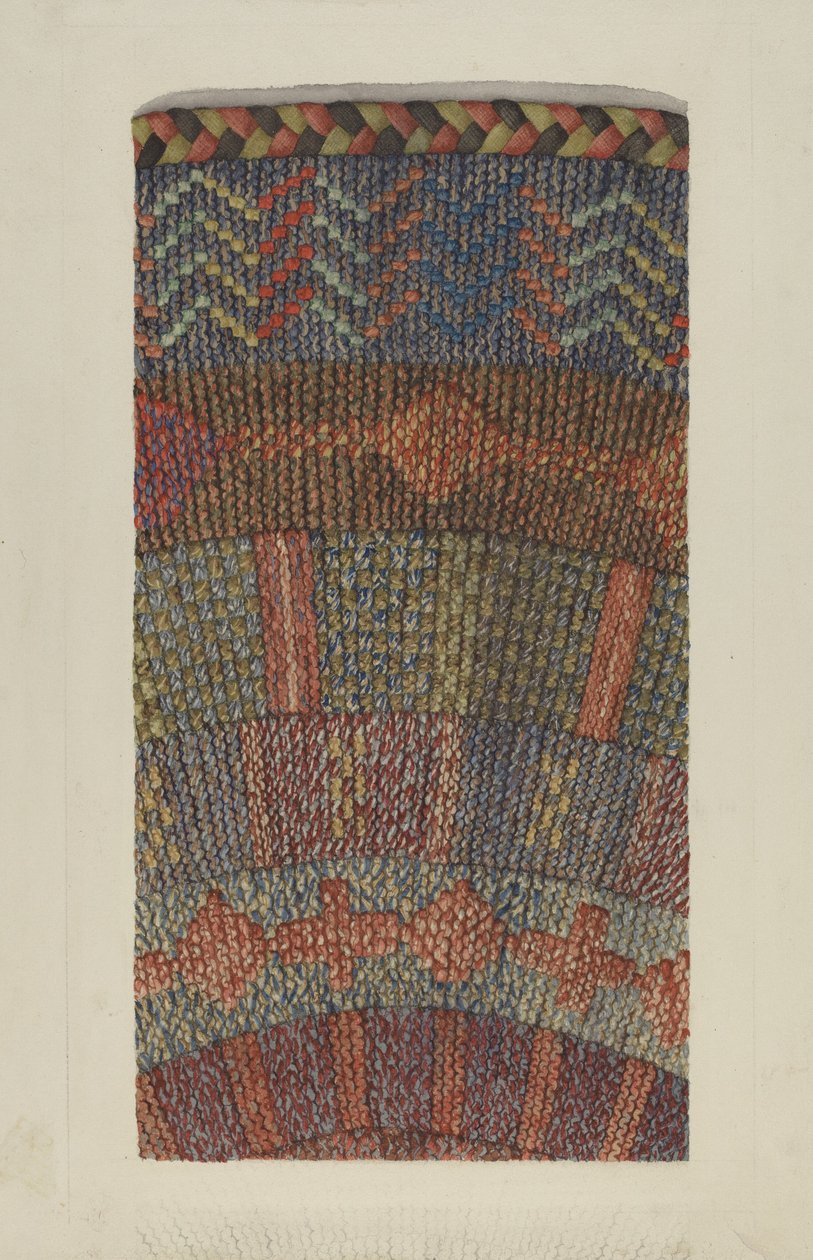 Tapis tricoté - Ingrid Selmer Larsen