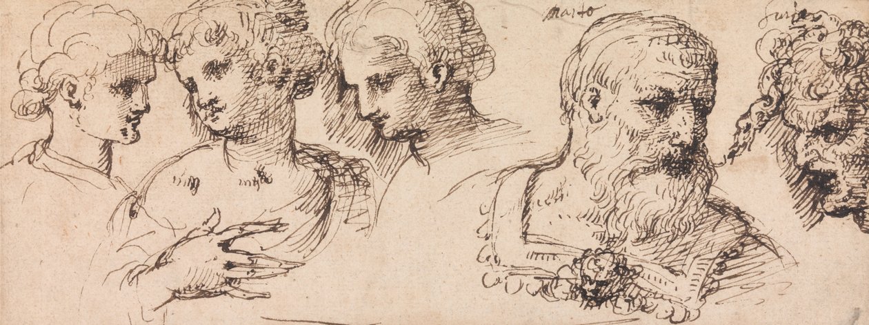 Cinq têtes classiques - Inigo Jones