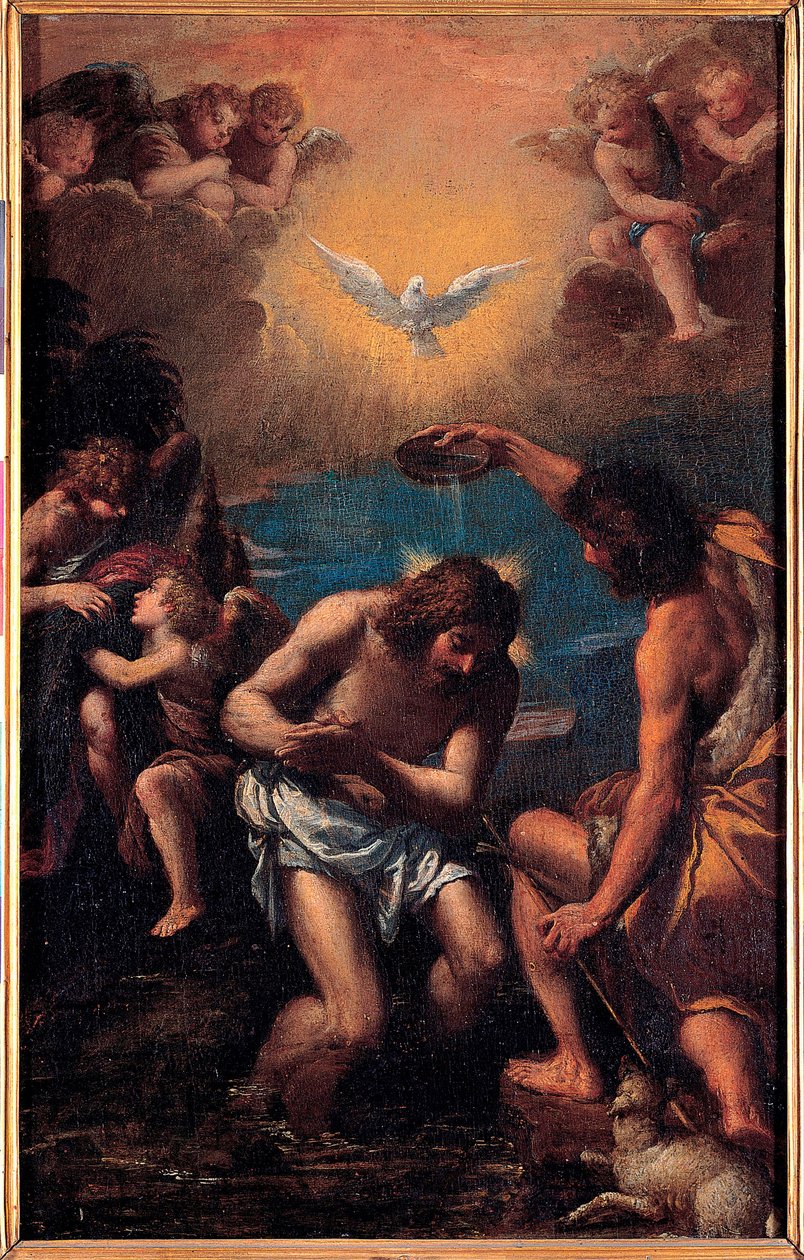 Le baptême du Christ - Ippolito Scarcella