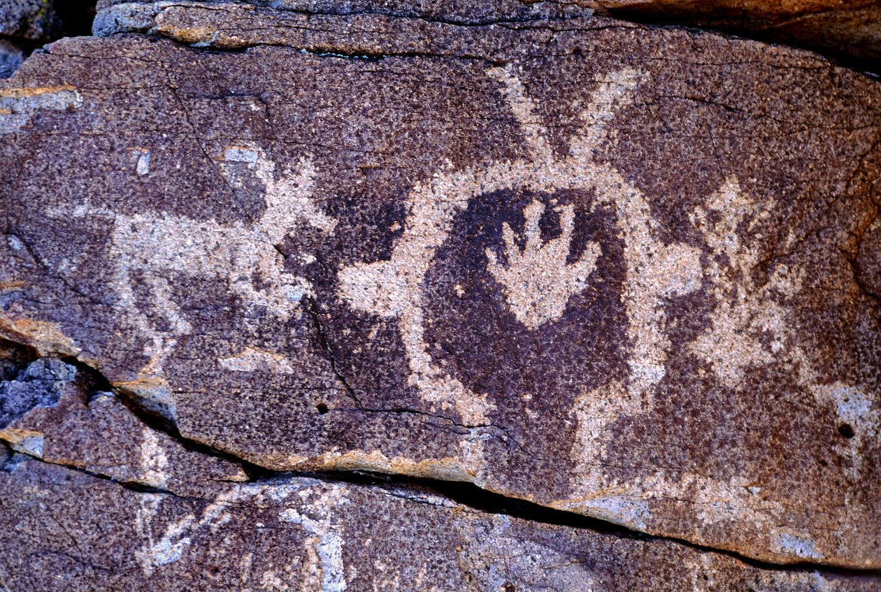 Pétroglyphes Anasazi (art rupestre) gravés au Nouveau-Mexique - Ira Block