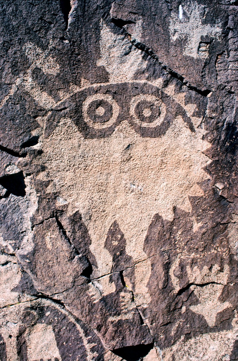 Pétroglyphes Anasazi (art rupestre) gravés au Nouveau-Mexique - Ira Block