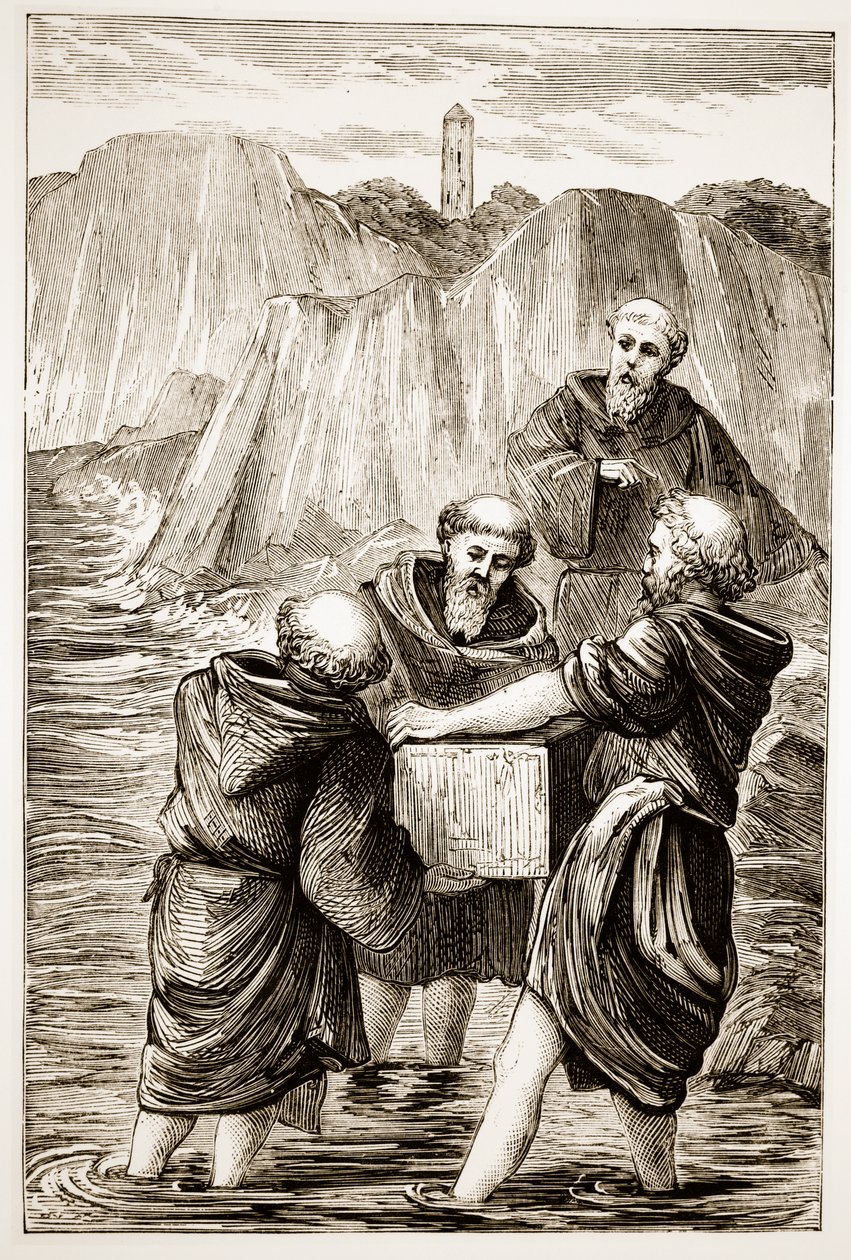 Boîte de Sainte Brigitte, de The Trias Thaumaturga, ou Trois Saints Faiseurs de Miracles d