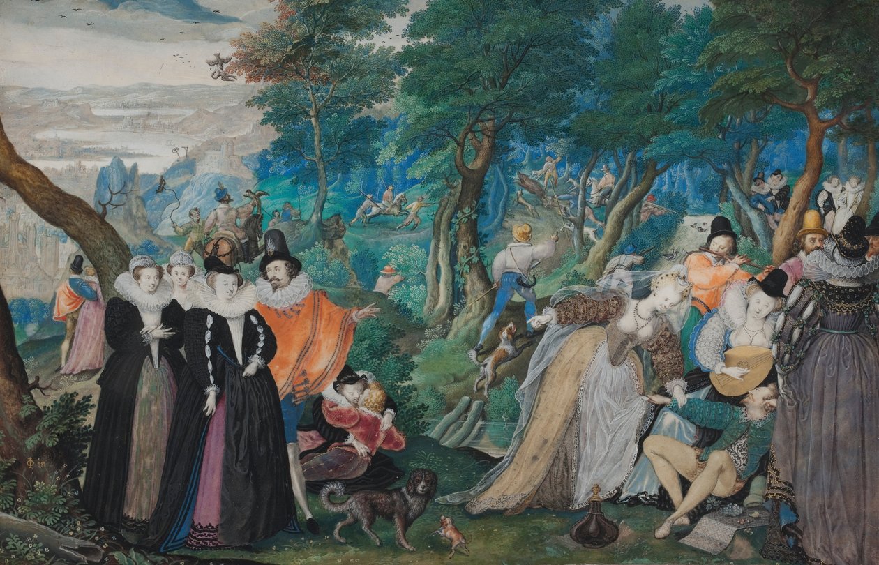 Fête en plein air. Allégorie de l