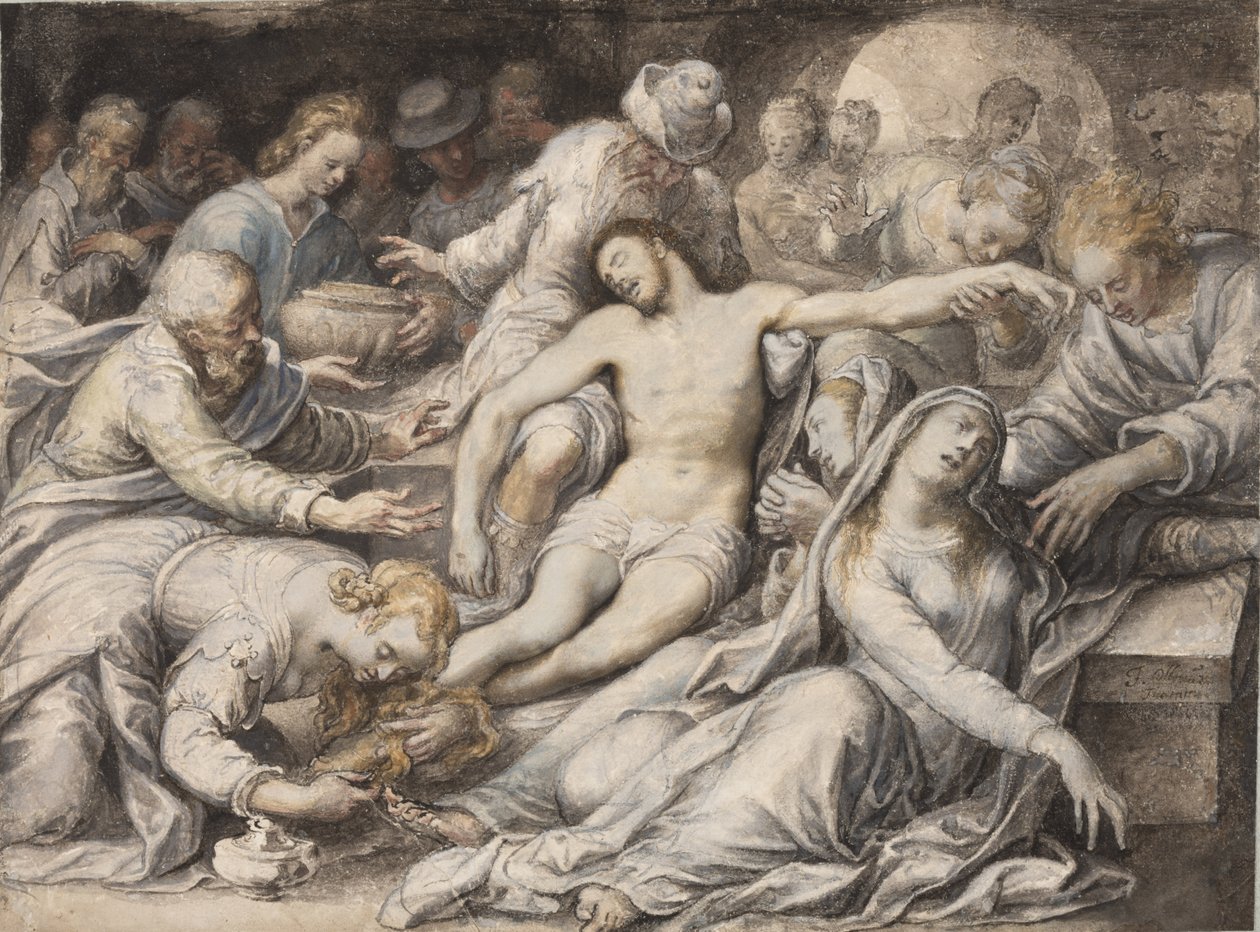 La Lamentation sur le Christ mort - Isaac Oliver