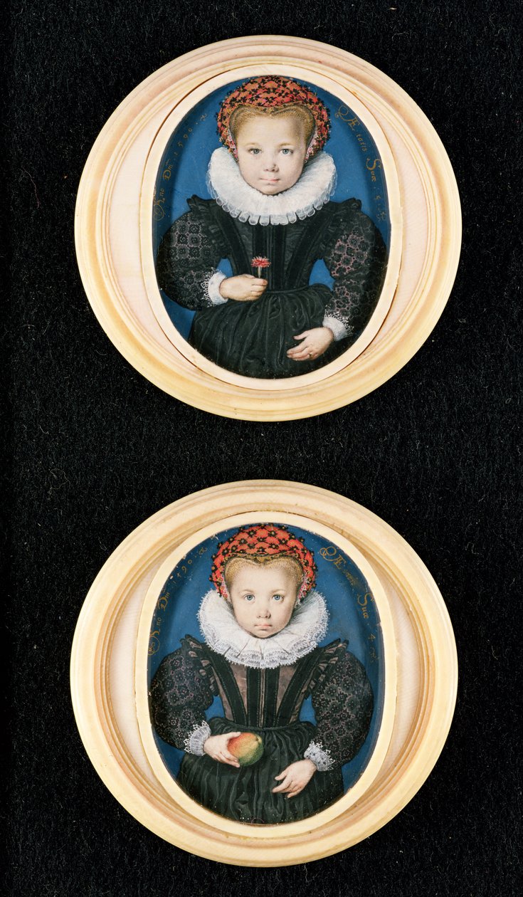 Deux petites filles, 1590 - Isaac Oliver