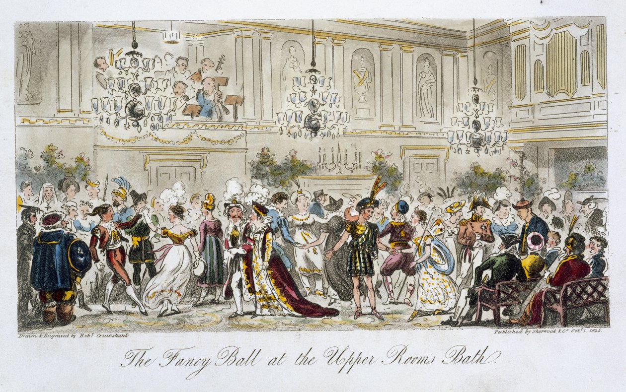 Le Bal Costumé aux Upper Rooms, Bath, de 