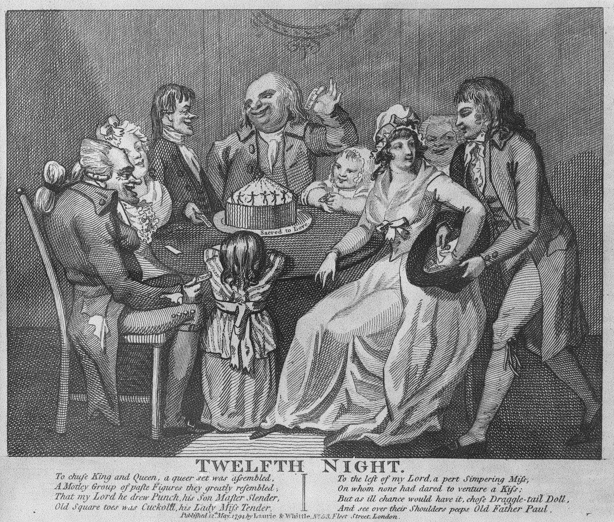 La Nuit des Rois, 1794 - Isaac Robert Cruikshank