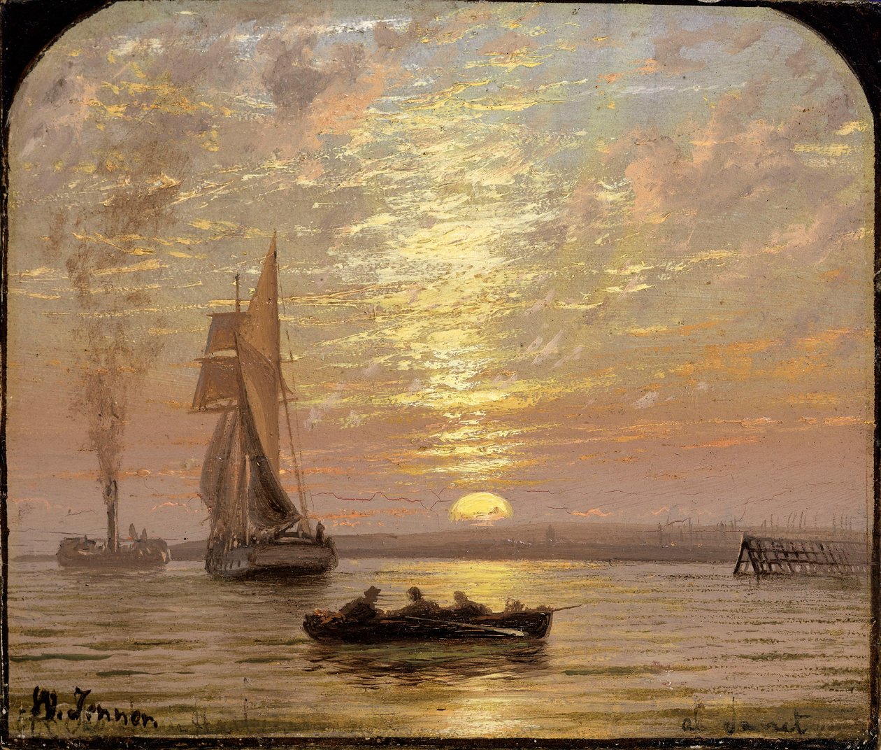 Au coucher du soleil, vers 1875 - Isaac Walter Jenner