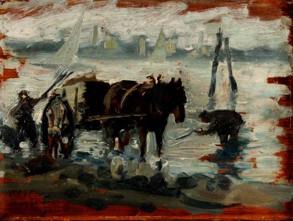 Récolte de varech - Isaac (circle of) Israels