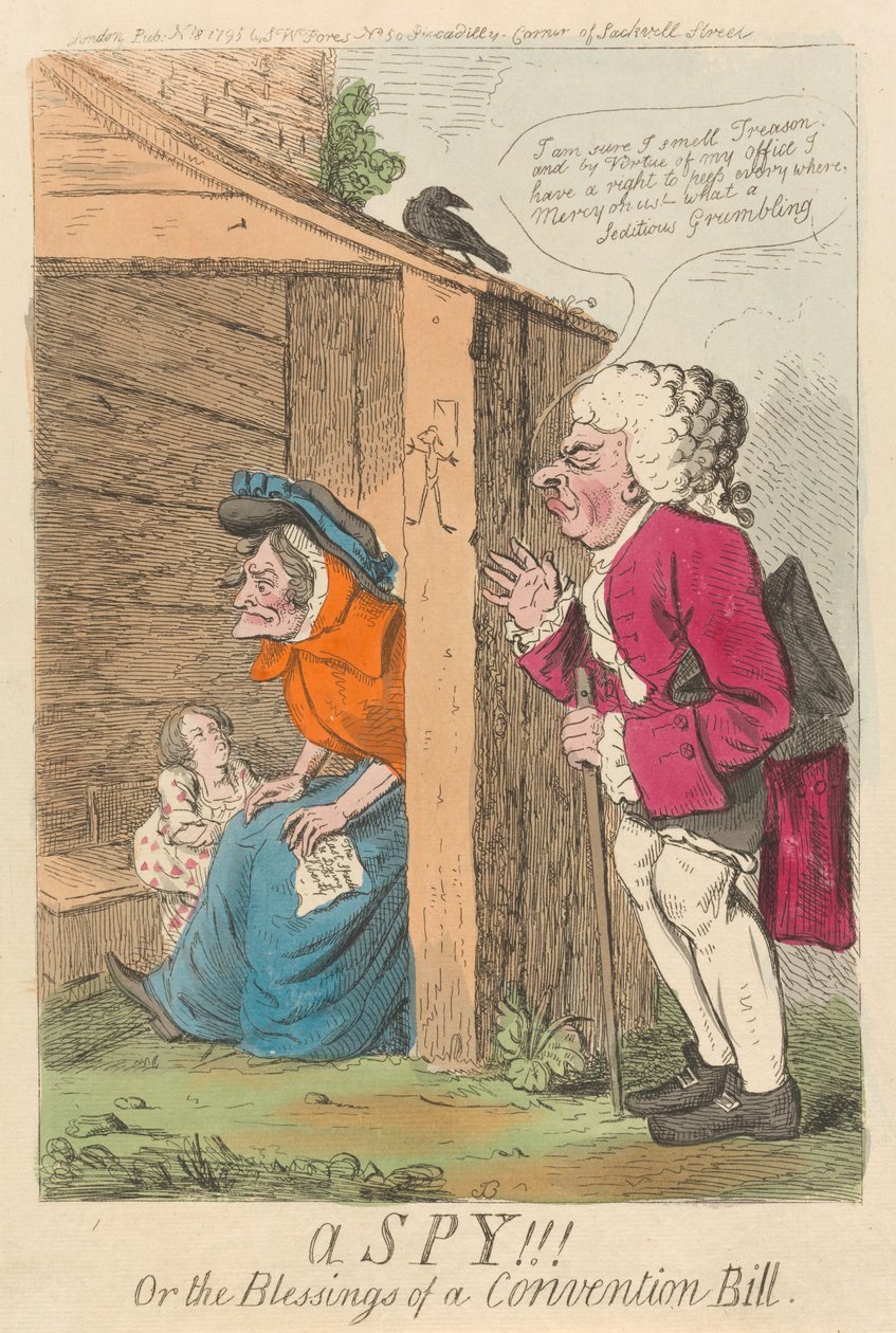 Ein Spion!!! oder die Segnungen eines Konventionsgesetzes - Isaac Cruikshank