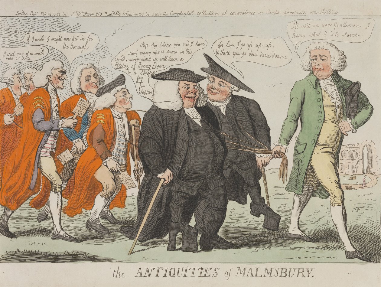 Die Altertümer von Malmsbury - Isaac Cruikshank