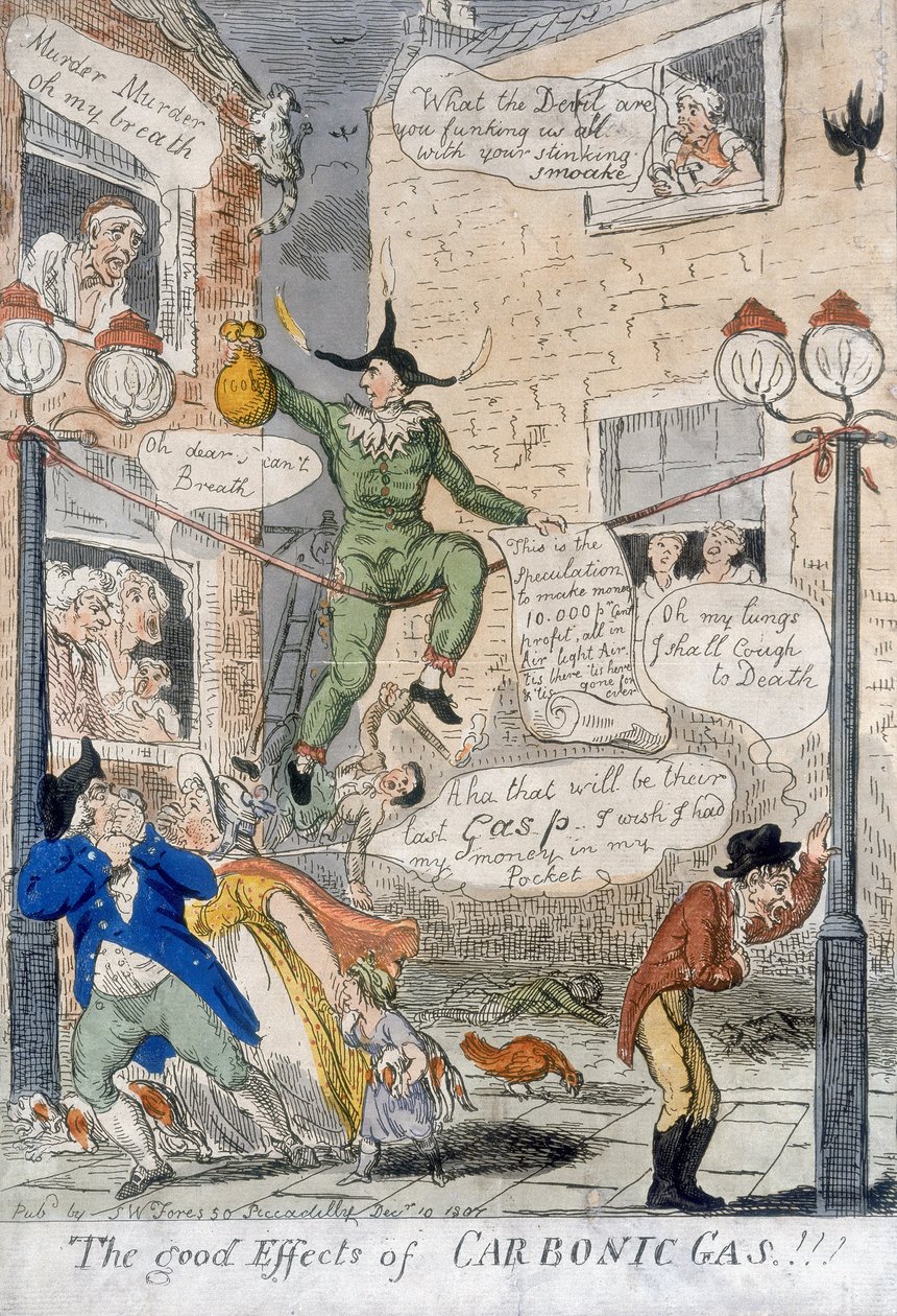 Les bons effets du gaz carbonique!, 1807 - Isaac Cruikshank