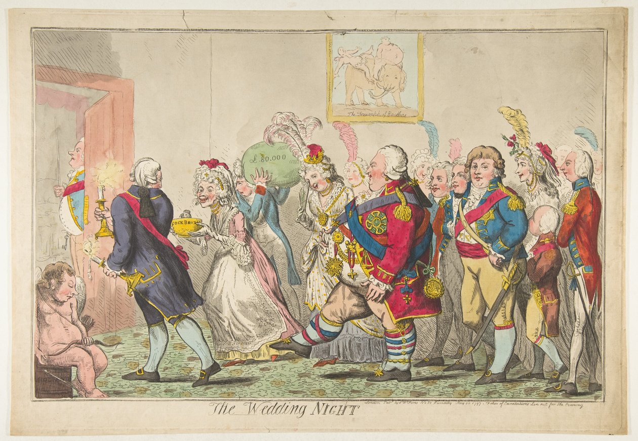La Nuit de noces, 20 mai 1797 - Isaac Cruikshank