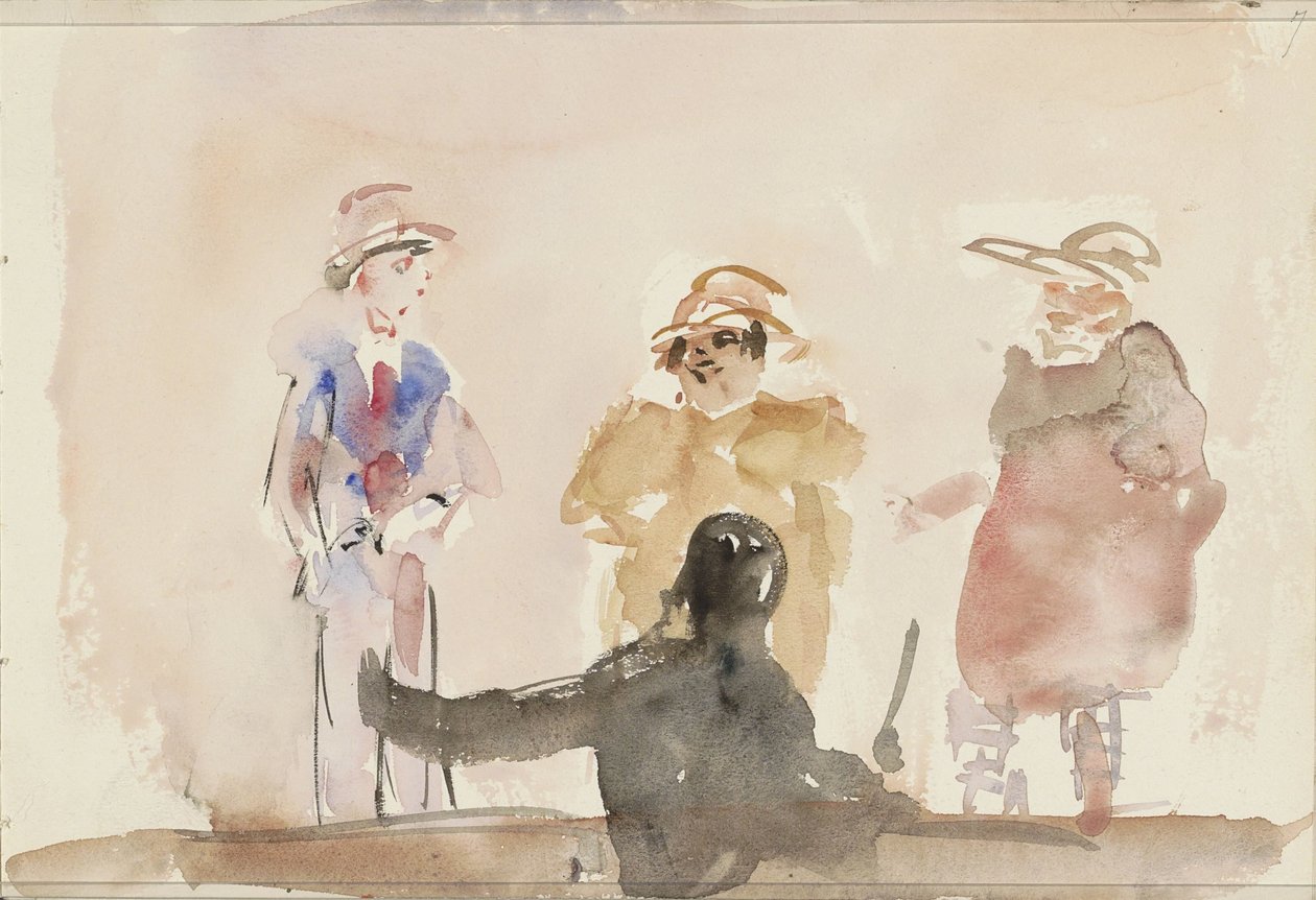 Trois artistes sur scène - Isaac Israels