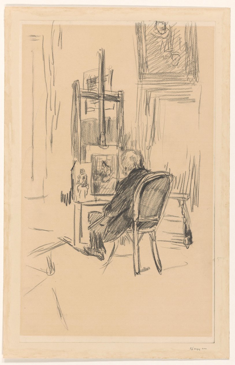 Jozef Israels dans son atelier - Isaac Israels