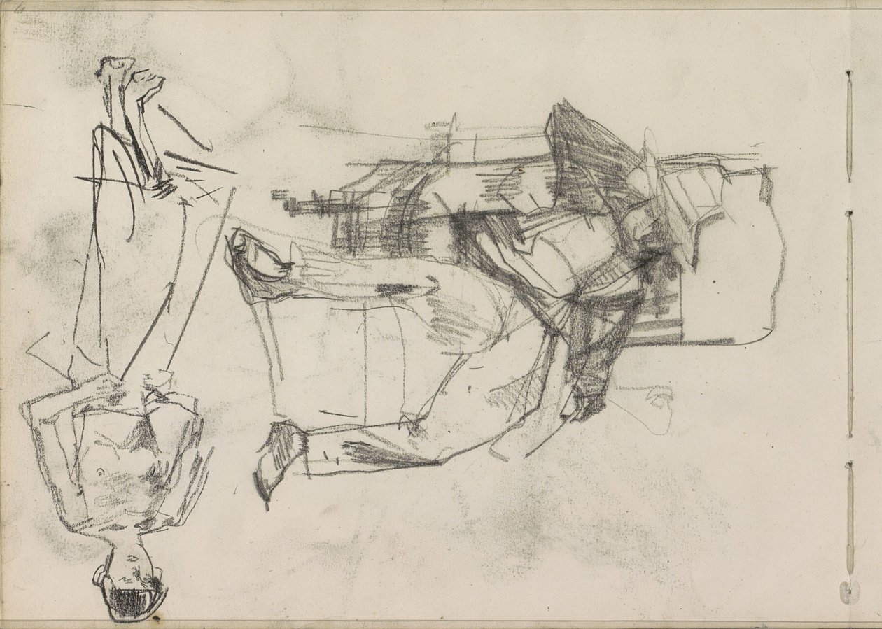 Homme sur une chaise et une femme debout - Isaac Israels