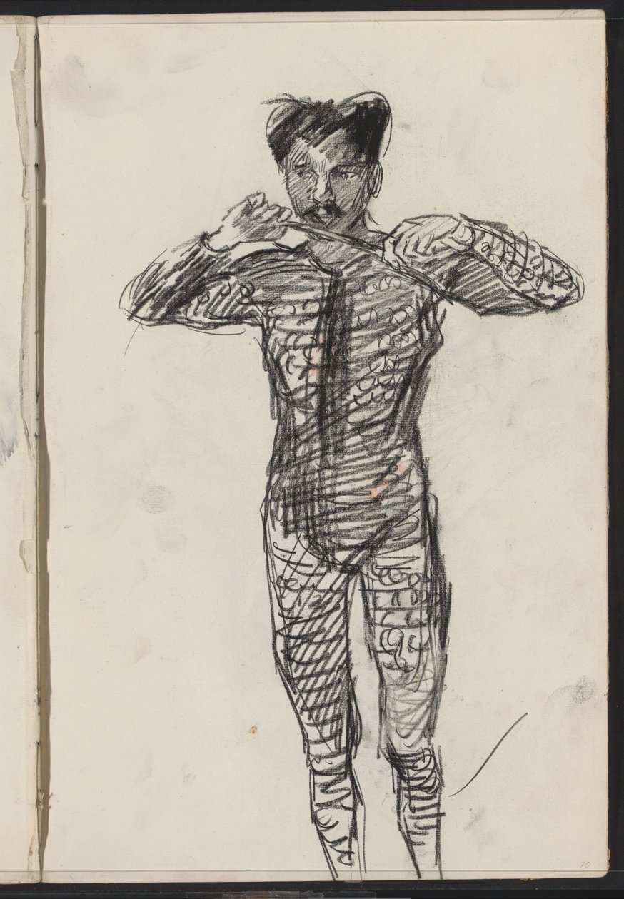 Homme debout en costume, peut-être un artiste - Isaac Israels