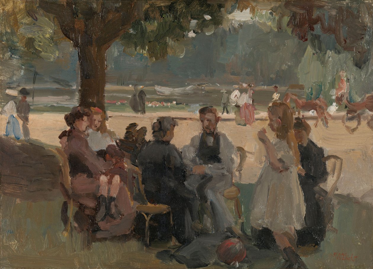 Dans le Bois de Boulogne près de Paris - Isaac Israels