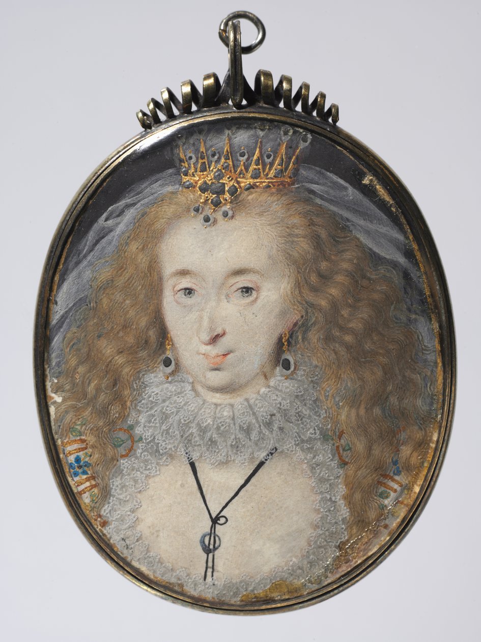 Portrait de Lucy Russell, Comtesse de Bedford, née Harrington, vers 1608-1616 - Isaac Oliver