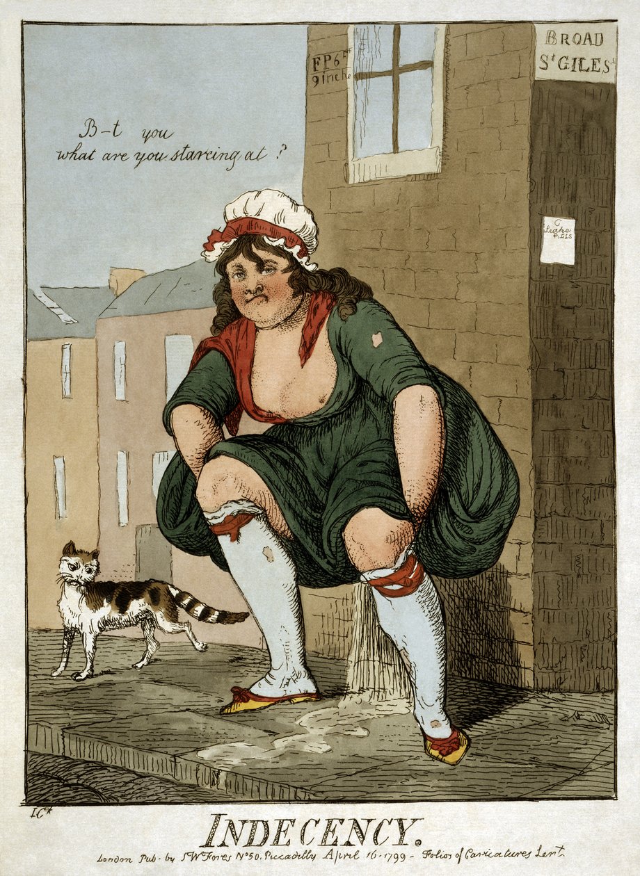 Indécence, 1799 - Isaac Robert Cruikshank