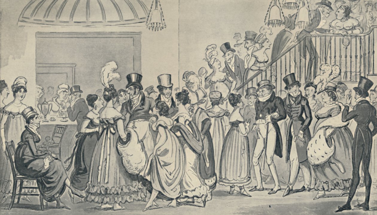 Dans le salon à Covent Garden - Isaac, Robert and George Cruikshank