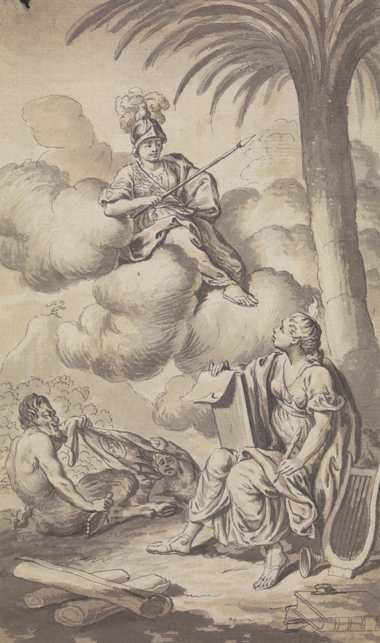 Magazine Town and Country - Frontispice du Vol. IV, 1772 - Isaac Taylor