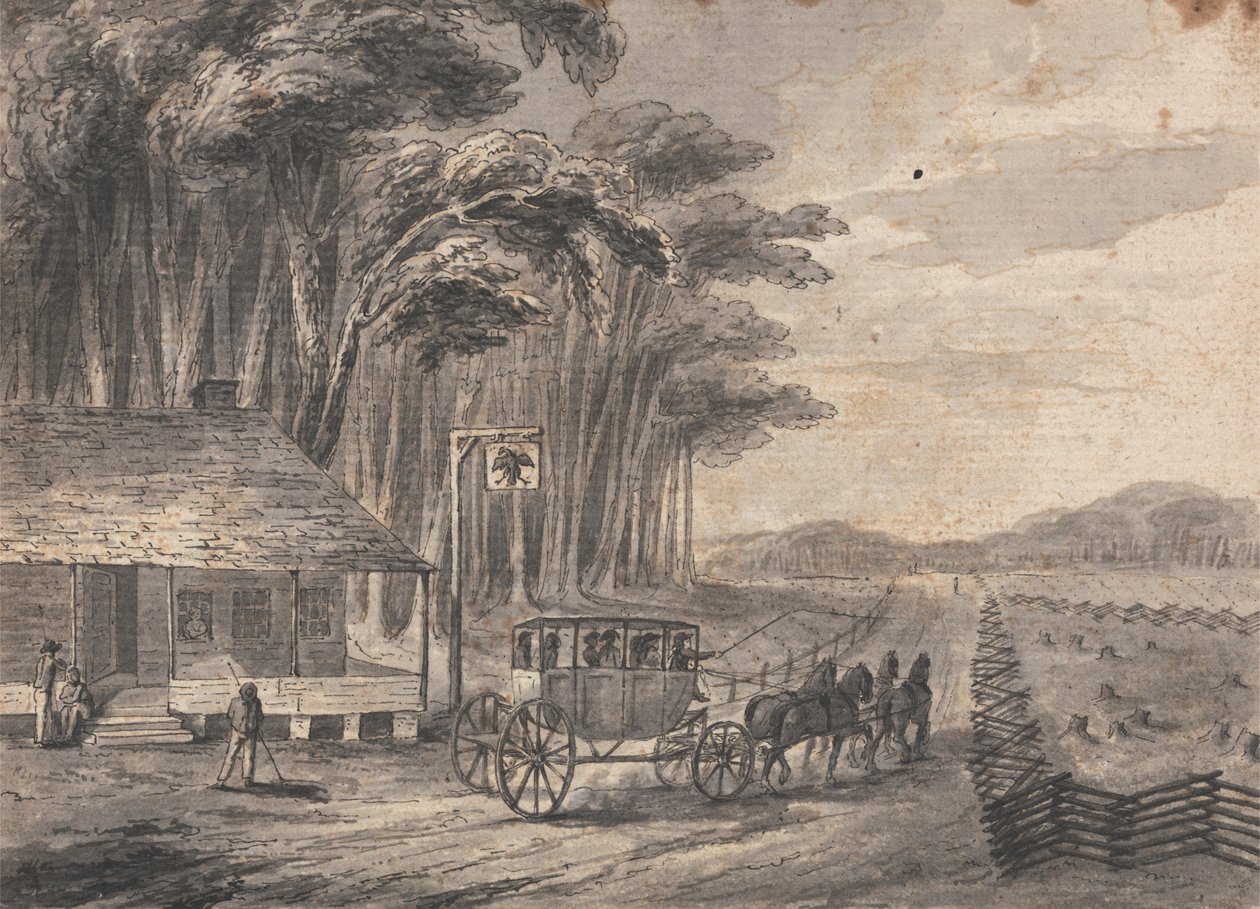 Wagon de scène américain - Isaac Weld
