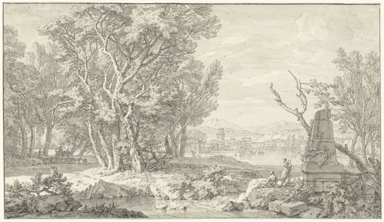 Paysage arcadien - Isaac de Moucheron