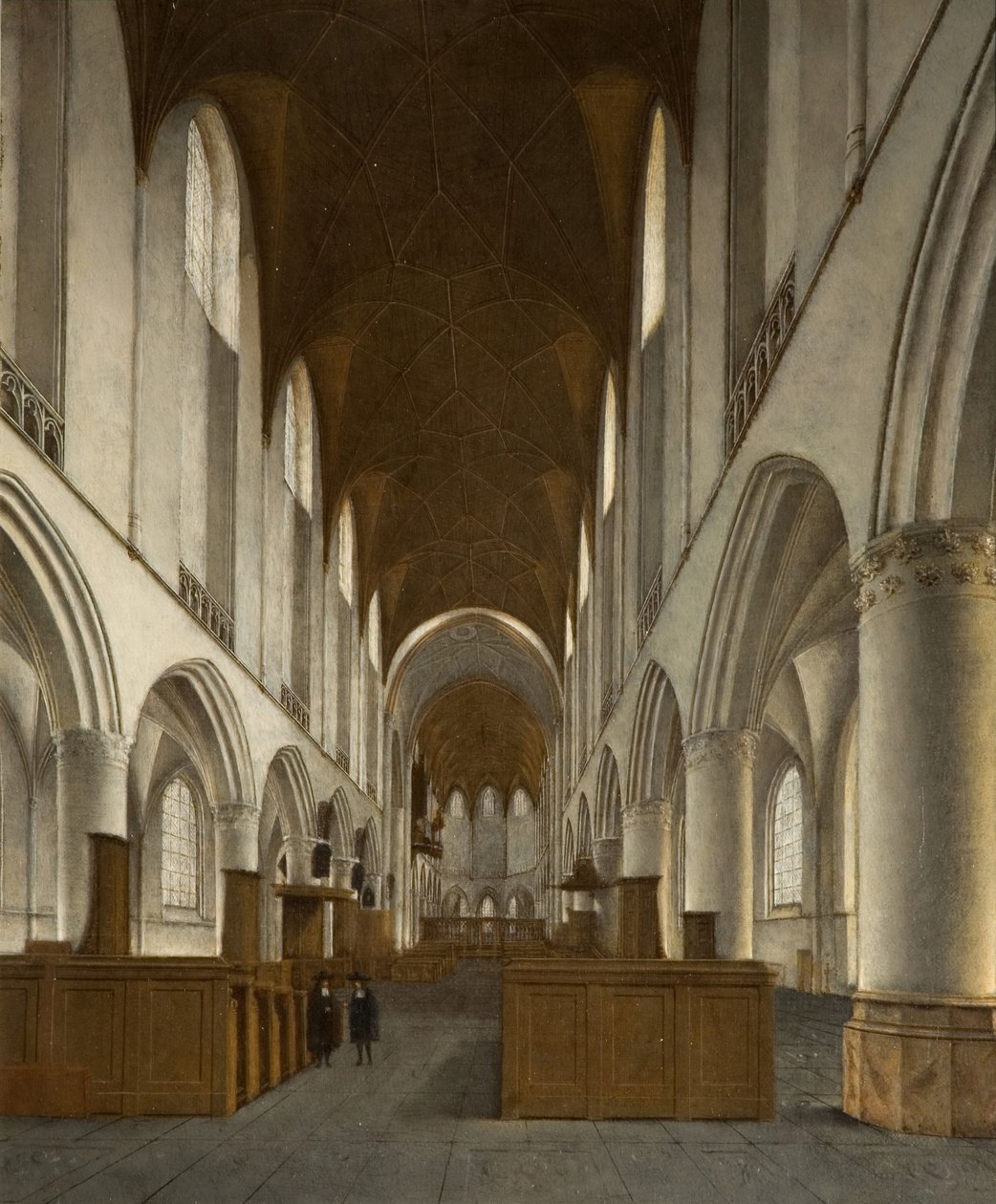 Intérieur de Saint Bavo, Haarlem, 1680 - Isaak van Nickele