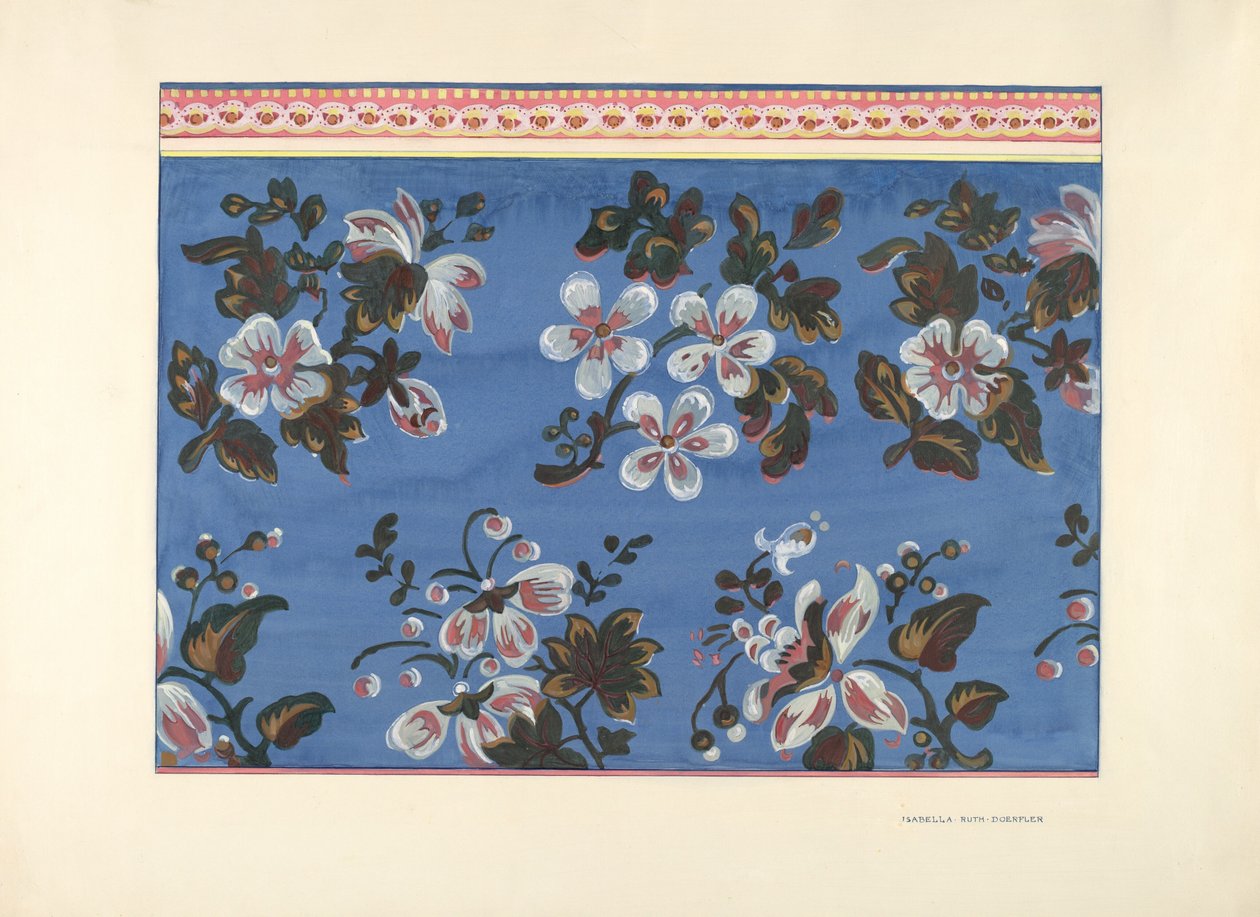 Design de boîte à chapeaux, vers 1937 - Isabella Ruth Doerfler