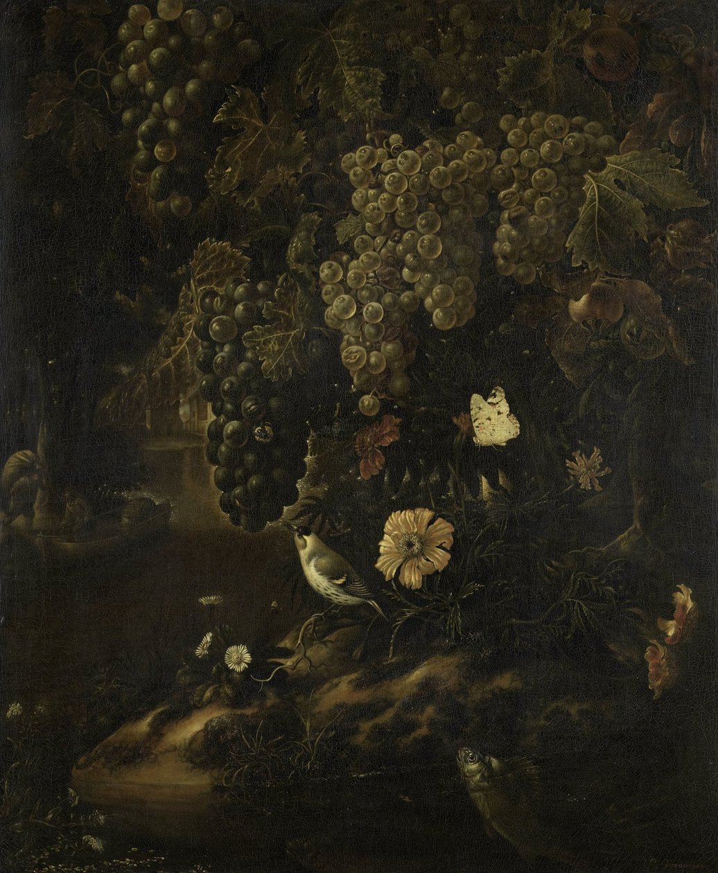 Raisins, fleurs et animaux - Isac Vromans