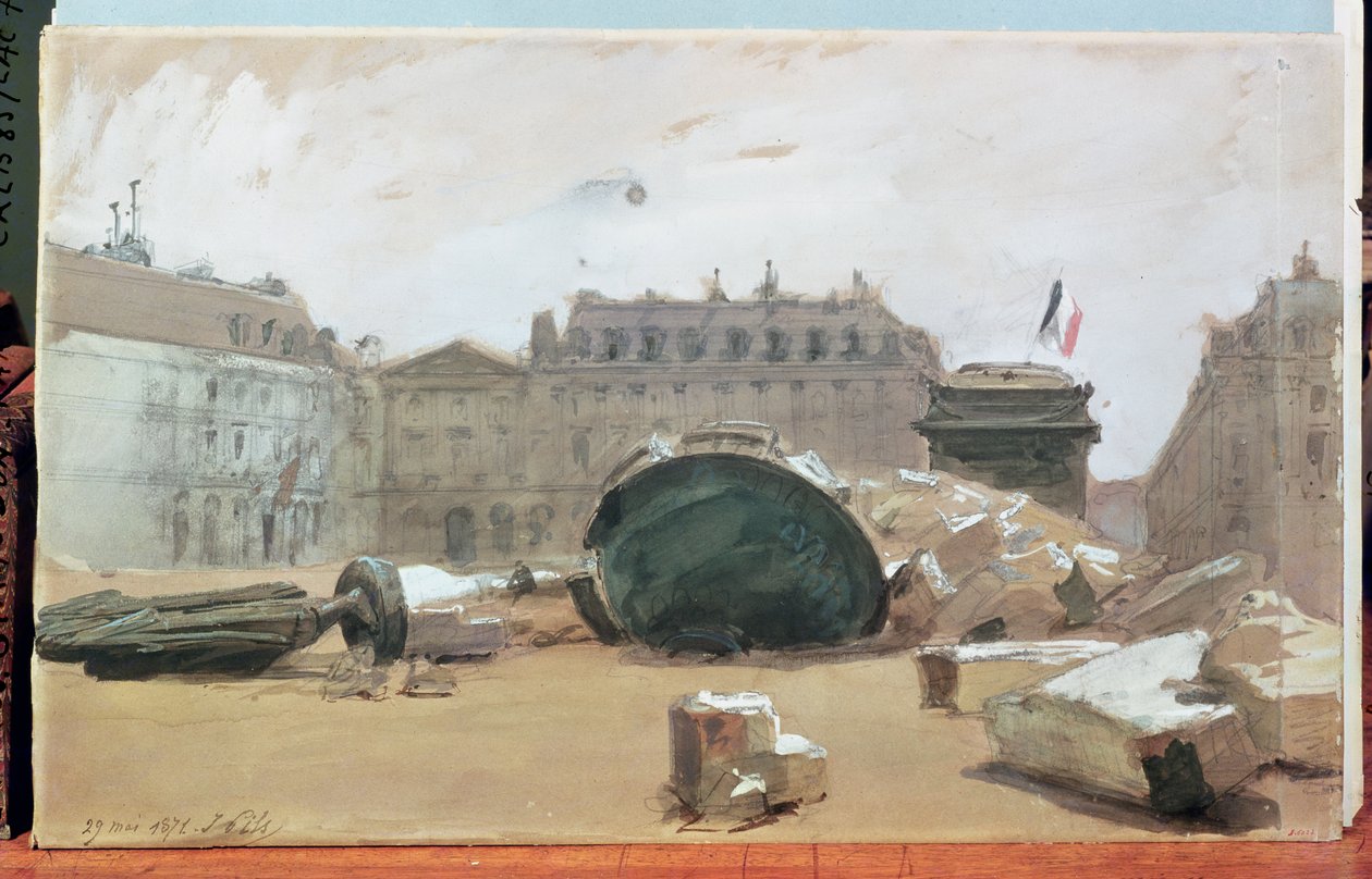 Commune de Paris : La chute de la colonne Vendôme, 29 mai 1871 - Isidore Pils