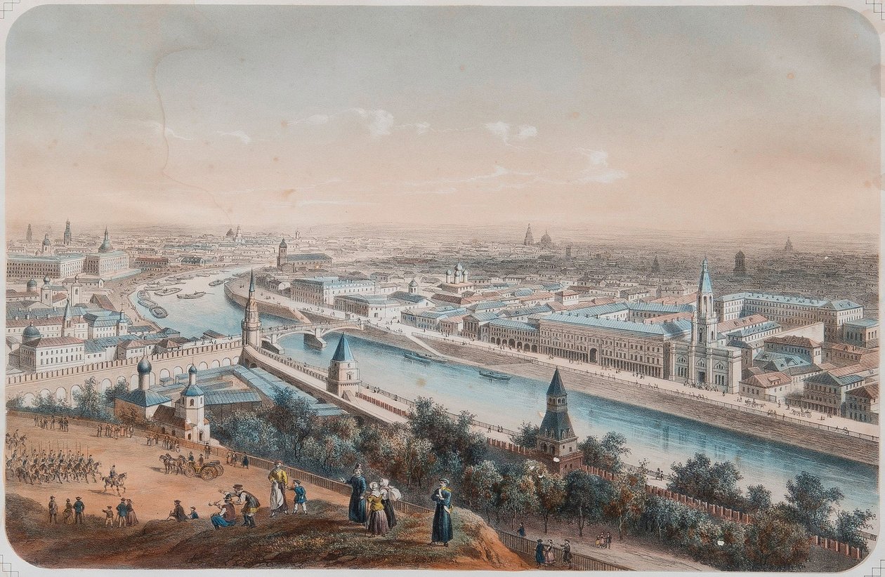Vue panoramique de Moscou, années 1820 - Isidore Laurent Deroy