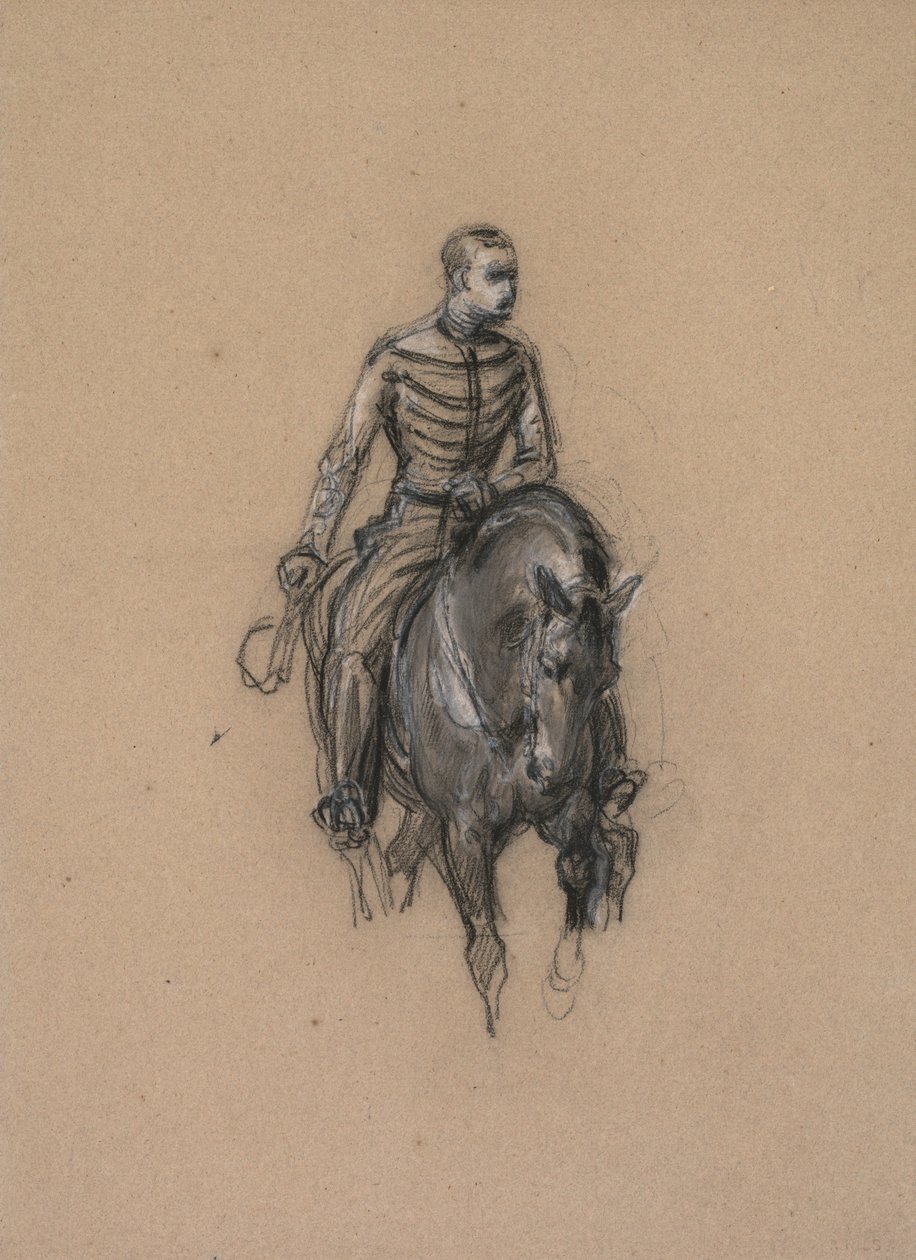 Militaire à cheval, vers 1860 - Isidore Pils