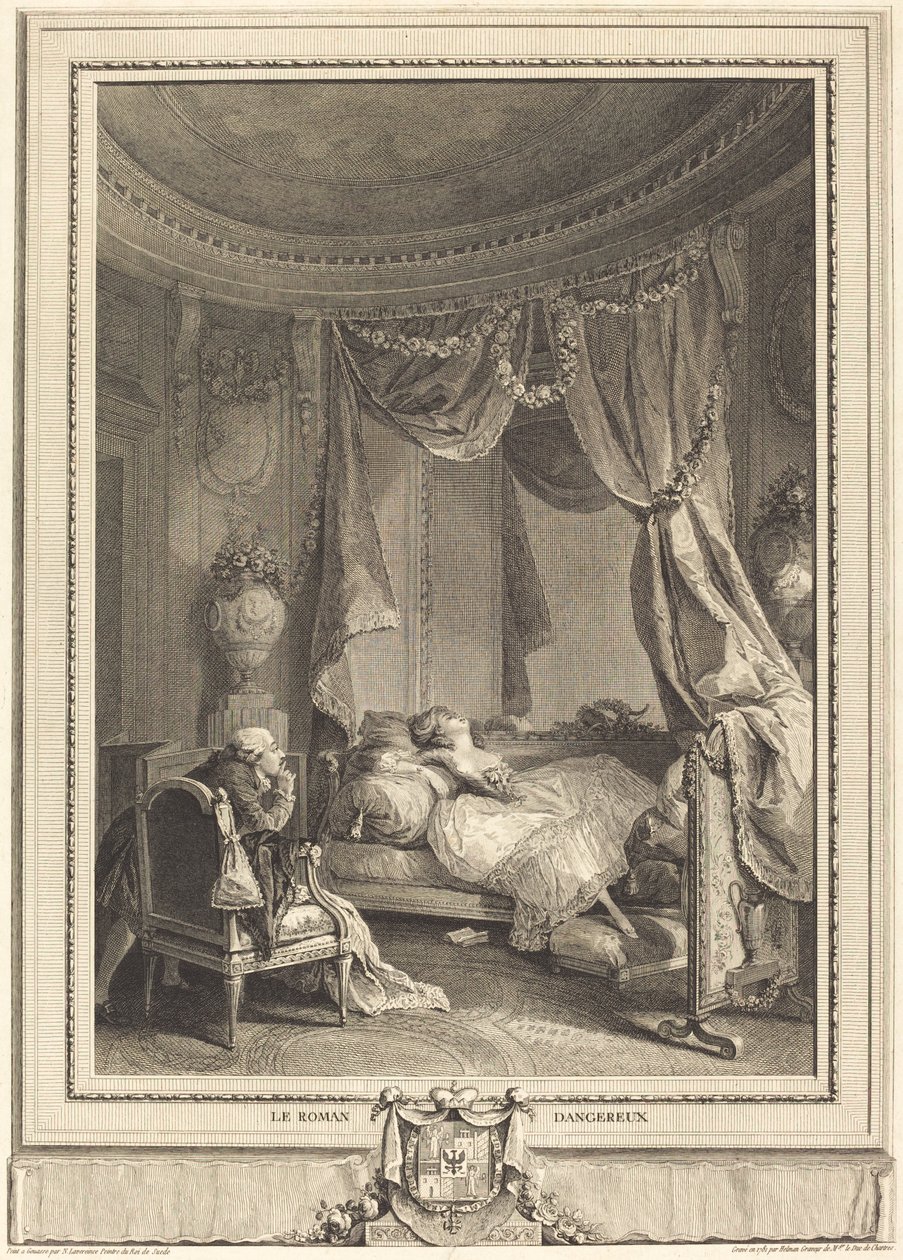 Le roman dangereux - Isidore Stanislas Helman after Nicolas Lavreince