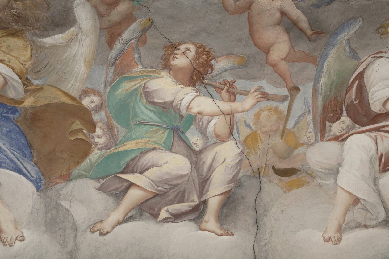 Anges, anges musiciens et putti, (détail) - Isidoro Bianchi