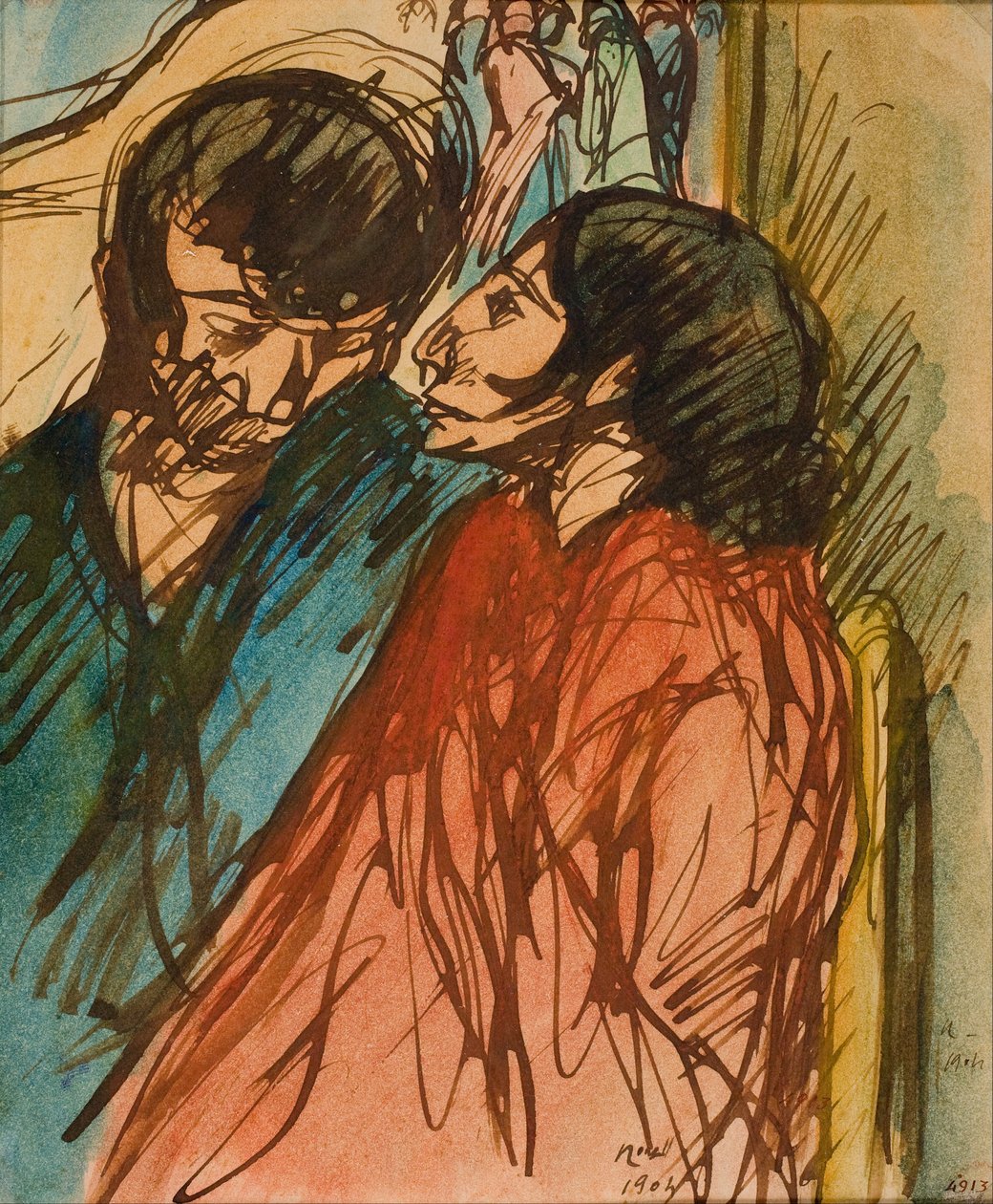 Couple de gitans - Isidre Nonell