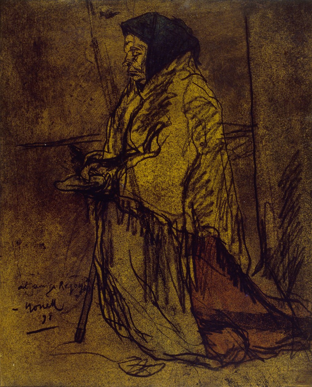 Pauvre femme en train de prier - Isidre Nonell