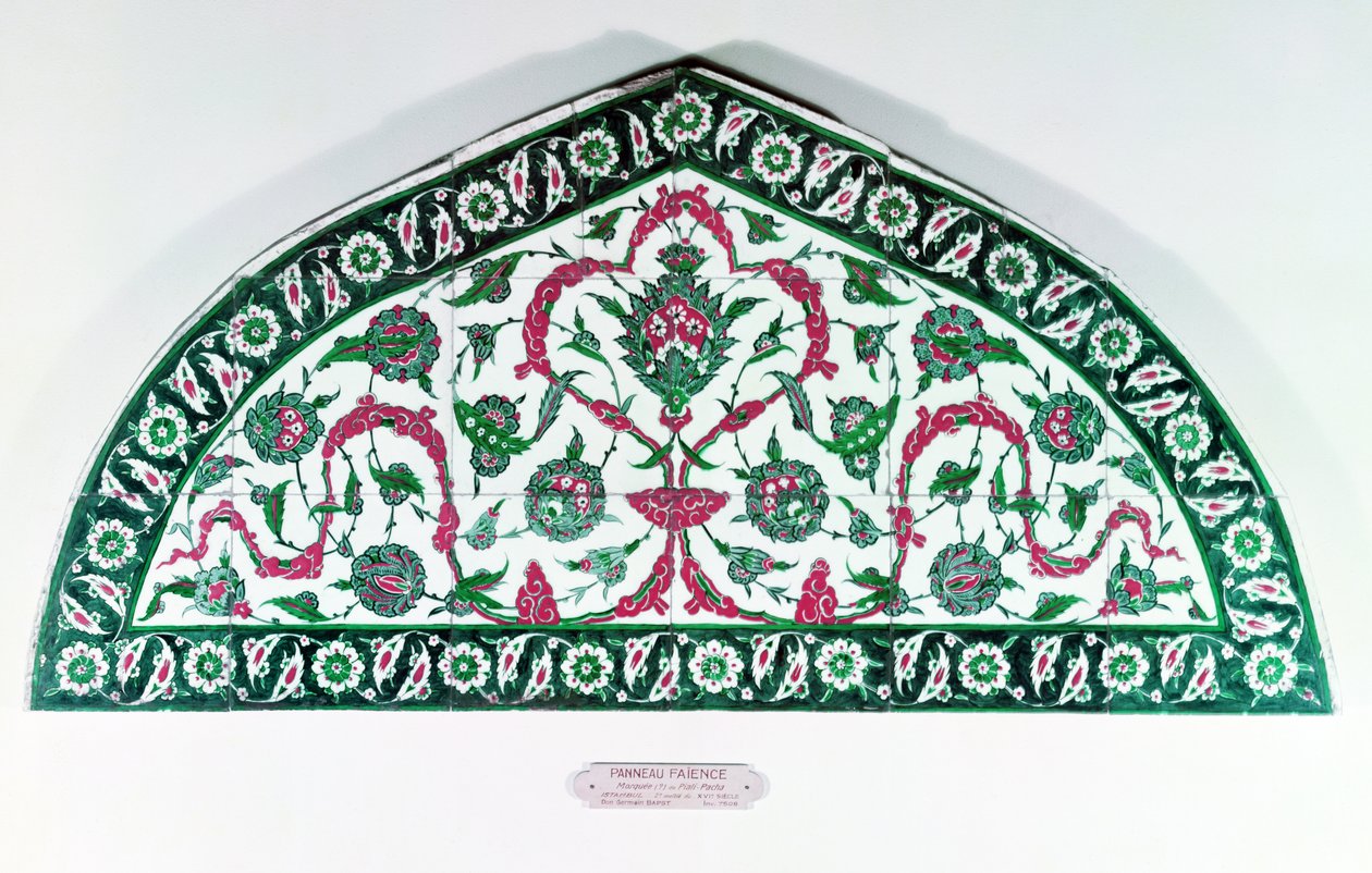 Linteau en faïence, d