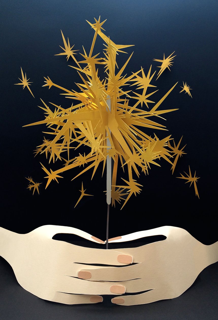 Illuminez la nuit, 2016 (papier) - Isobel Barber