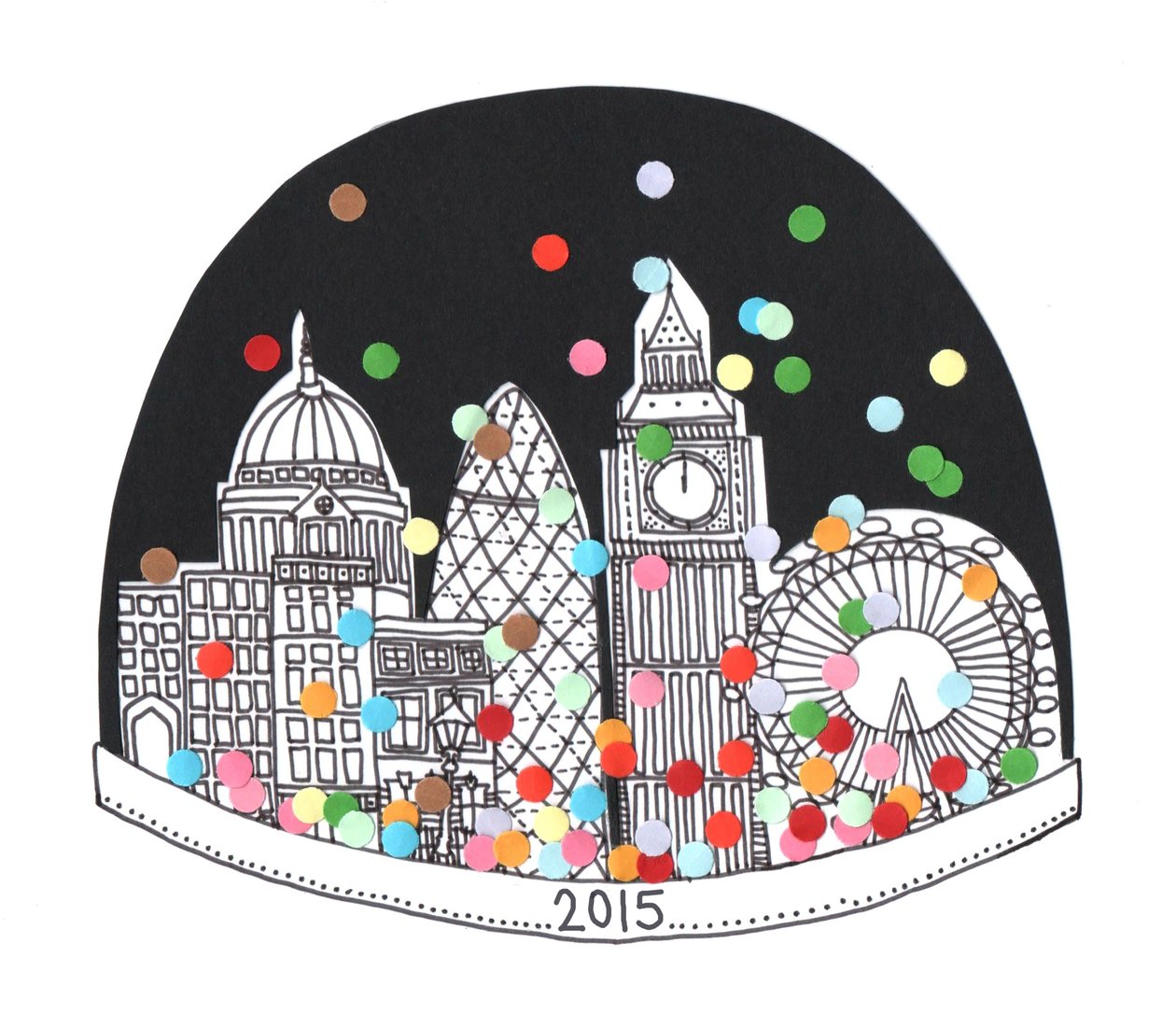 Nouvelle année 2015, 2014 (papier et stylo) - Isobel Barber