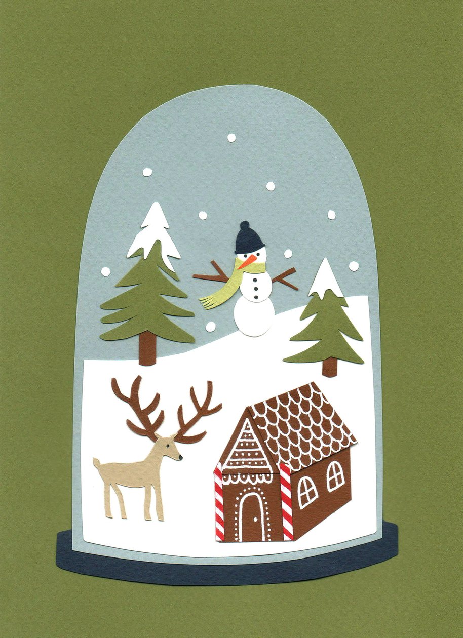 Snowglobe, 2014 (papier découpé) - Isobel Barber