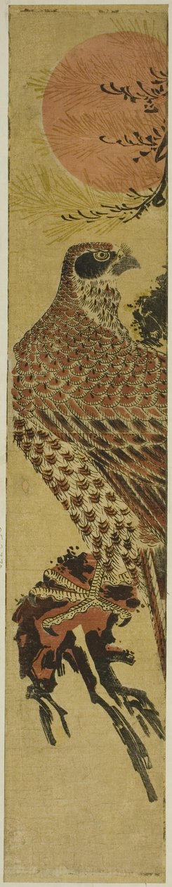 Faucon au lever du soleil - Isoda Koryusai
