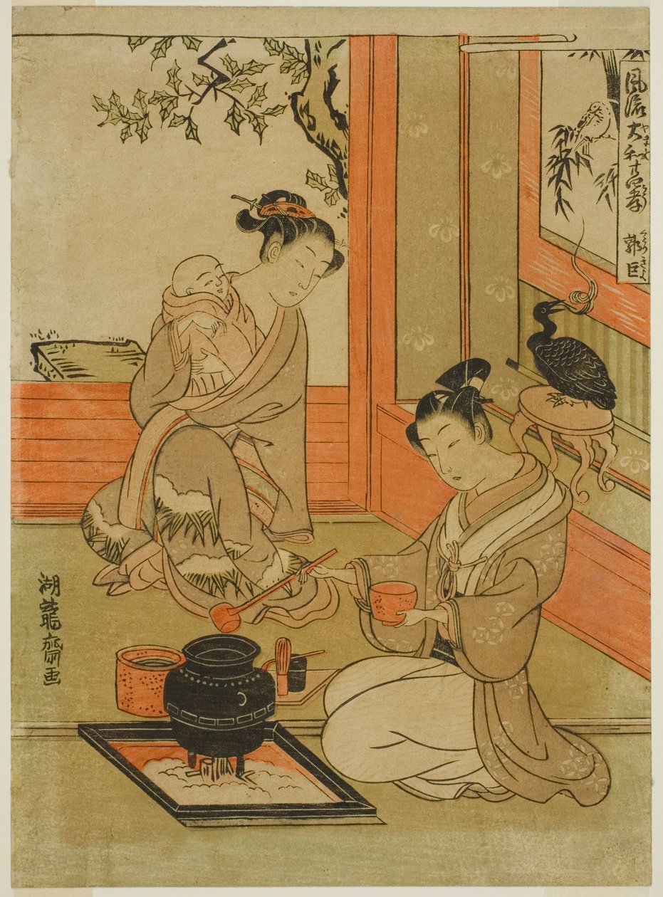 Kakkyo (chinois : Guo Ju), de la série "Versions japonaises à la mode des vingt-quatre parangons de la piété filiale (Furyu Yamato nijushiko)" - Isoda Koryusai