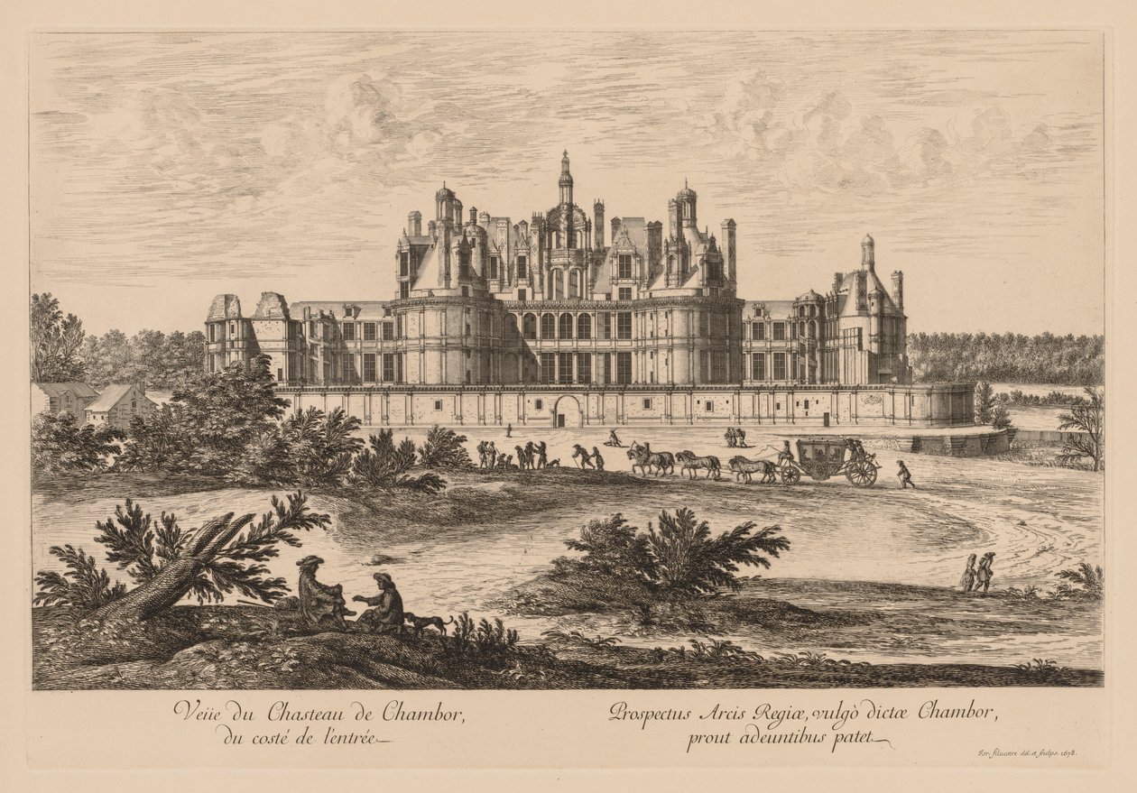 Vue du Palais de Chambord depuis l