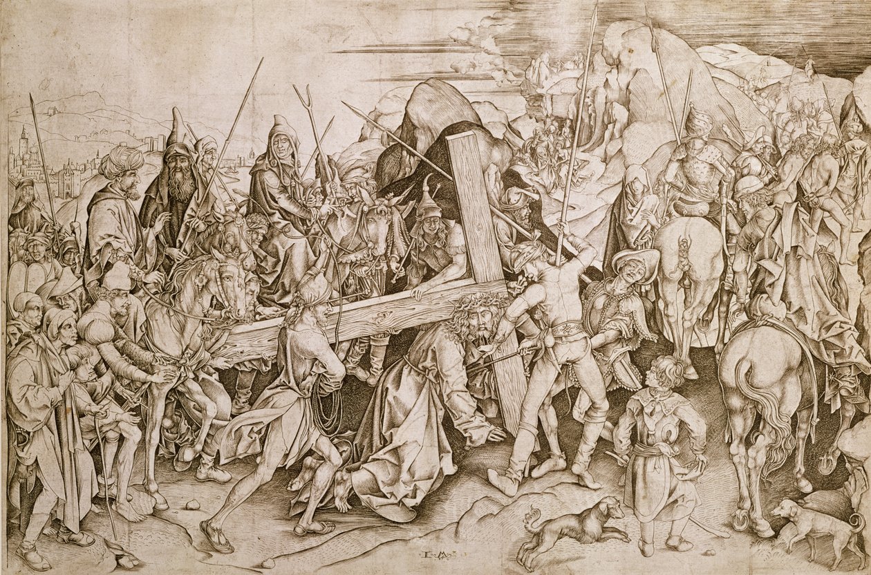 Le Christ portant sa croix - Israhel van Meckenem