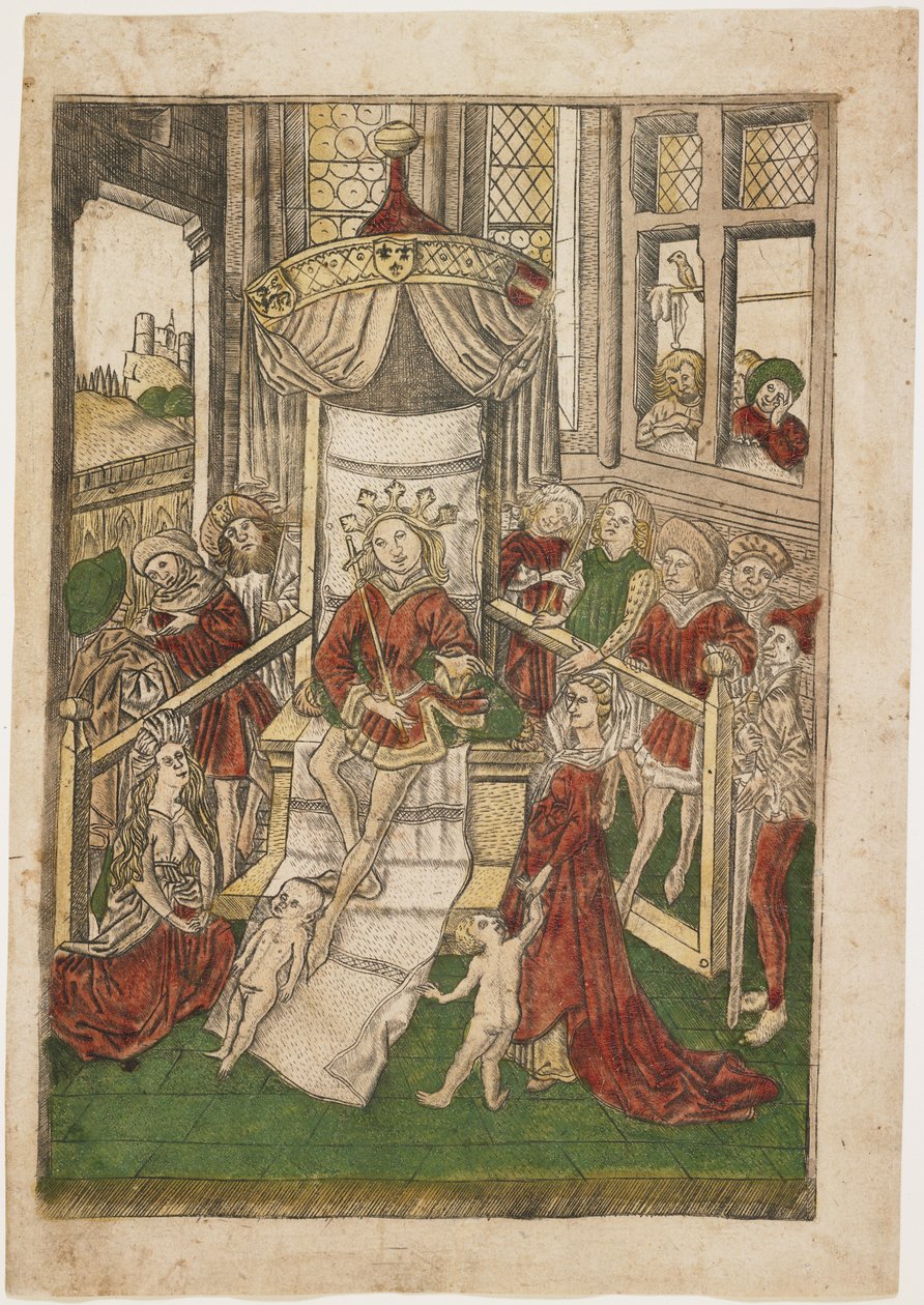 Le Jugement de Salomon, vers 1465 - Israhel van Meckenem the younger