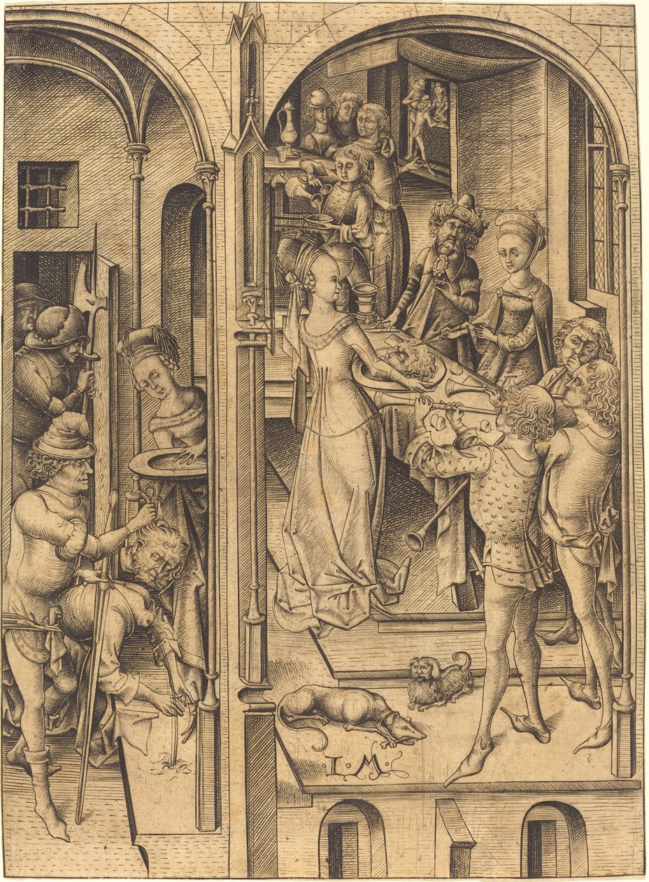 Décapitation de Saint Jean-Baptiste, vers 1480 - Israhel van Meckenem