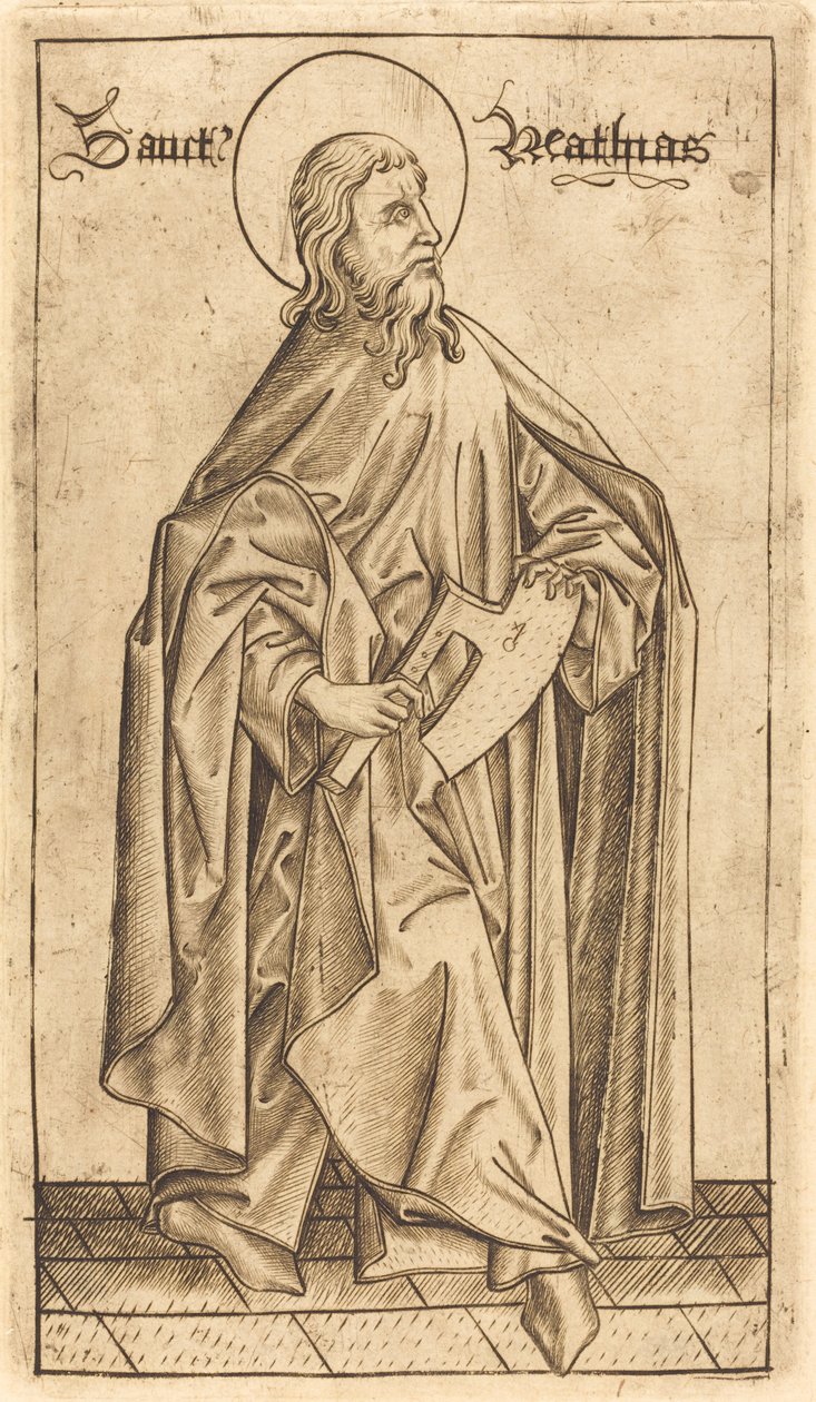Saint Matthias, vers 1470-1480 - Israhel van Meckenem